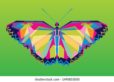 Abstract background with colorful butterfly. vector eps 10.