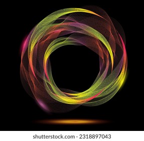 Abstract background with colorful circle 