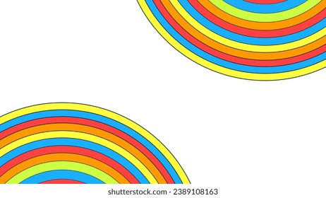 El fondo abstracto es colorido. Fondo de color circular