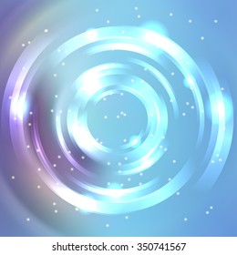 Abstract background with colorful circle, blue color, vector illustration
