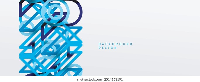 Fondo Abstractas - Colorido Circle Lines Tecnología o Plantilla digital de negocios
