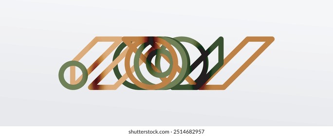 Fondo Abstractas - Colorido Circle Lines Tecnología o Plantilla digital de negocios