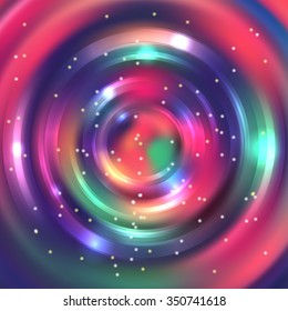 Abstract background with colorful circle/ Pink, purple, green colors. Vector illustration