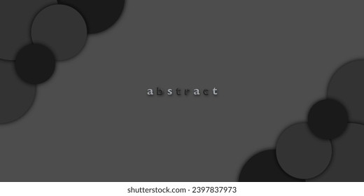 Abstract Background Colorful Circle Shape Retro And Dark Style. Business Background