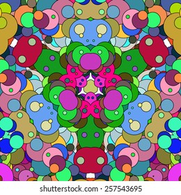 Abstract background with colorful circle shapes