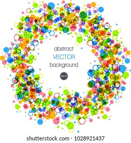 Abstract background with colorful circles