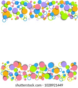 Abstract background with colorful circles