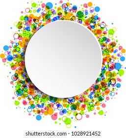 Abstract background with colorful circles