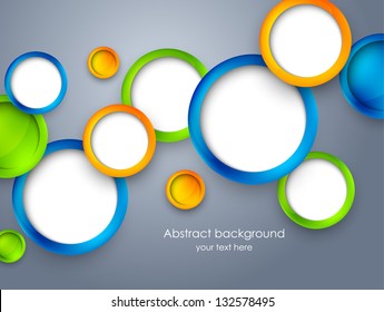 Abstract background with colorful circles