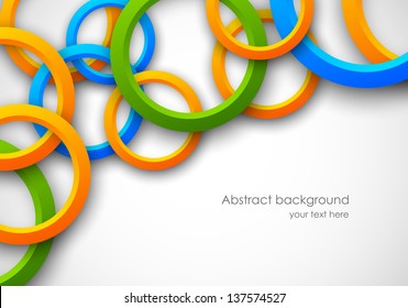 Abstract background with colorful circles