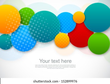 Abstract background with colorful circles