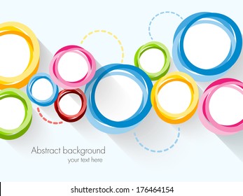 Abstract background with colorful circles