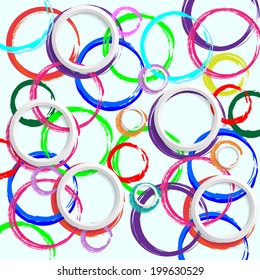 Abstract background with colorful circles