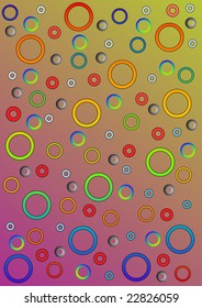 Abstract background with colorful circles