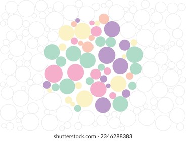 abstract background with colorful circles