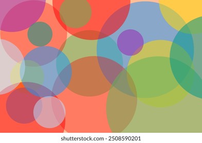 abstract background with colorful circles
