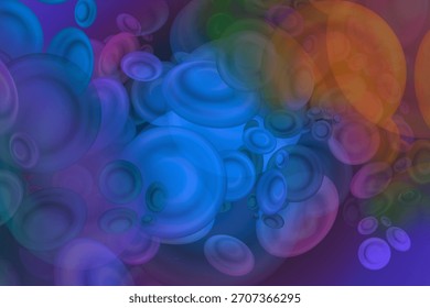 Fondo abstracto con círculos coloridos