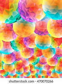 Abstract background with colorful circles