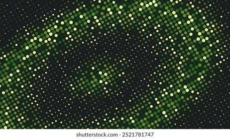 Abstract Background Colorful Circles any Size Halftone Green Theme
