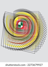 Abstract background with colorful circles Colourful Ring mandala vector illustration