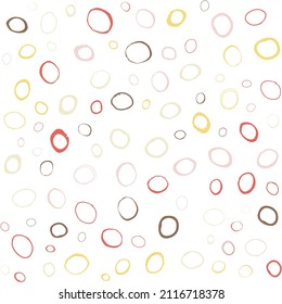 Abstract background with colorful circles of different sizes