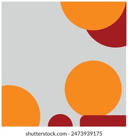 Fondo Abstractas con círculos coloridos y puntos en colores pastel. Ilustración vectorial en estilo de diseño plano.  Se puede utilizar para la publicidad, presentación, Anuncio, telón de fondo