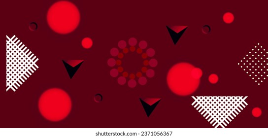 Abstract background with colorful circles and geometric elements,Modern abstract  shapes design.