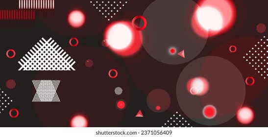 Abstract background with colorful circles and geometric elements,Modern abstract  shapes design.