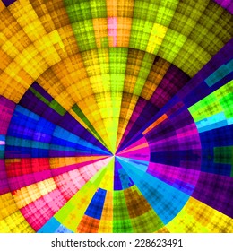 Abstract background with colorful circles and grids. Perfect for scientific, technical or business projects.