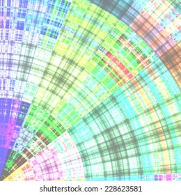 Abstract background with colorful circles and grids. Perfect for scientific, technical or business projects.