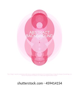 Abstract background of colorful circles on a white background. Vector
