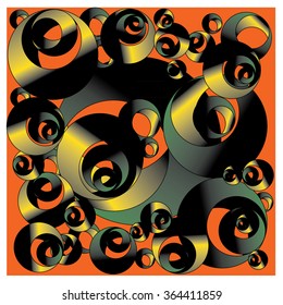 Abstract Background with Colorful Circles Pattern Background