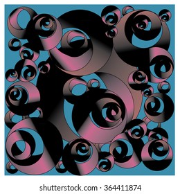 Abstract Background with Colorful Circles Pattern Background