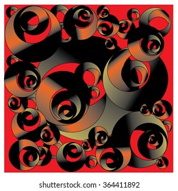 Abstract Background with Colorful Circles Pattern Background