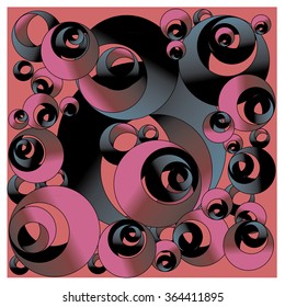Abstract Background with Colorful Circles Pattern Background