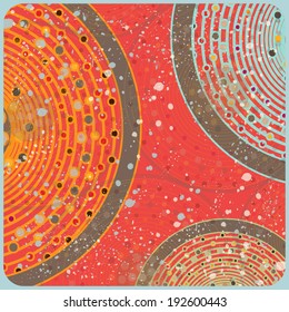 Abstract background with colorful circles. Place for text. Vector. EPS 10