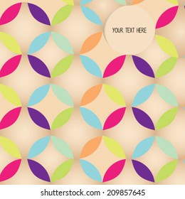 abstract background colorful circles vector. 