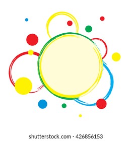 Abstract background with colorful circles. Vector illustration in EPS8 format.