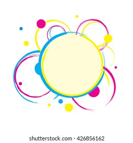 Abstract background with colorful circles. Vector illustration in EPS8 format.
