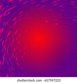 Abstract background of colorful concentric stripes. Vector illustration.