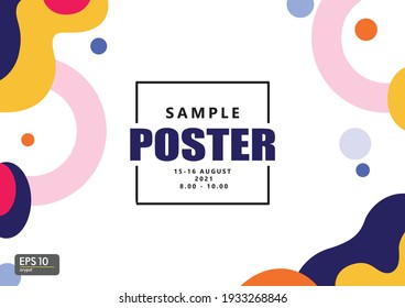 Abstract background with colorful curvy shapes. Abstract background for events, posters, art performances, sales, and other publications.