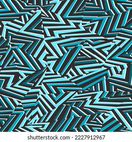 Abstract background with colorful dazzle camouflage pattern