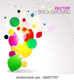 Abstract background with colorful design for text project used and copy space for your text. EPS 10, vector illustration.