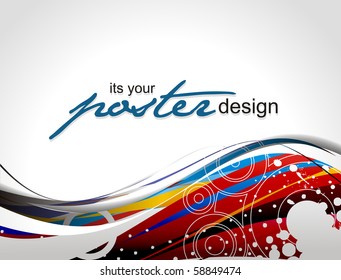 Abstract background with colorful design for text project used, vector illustration.