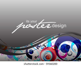 Abstract background with colorful design for text project used, vector illustration.