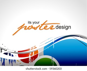 Abstract background with colorful design for text project used, vector illustration.