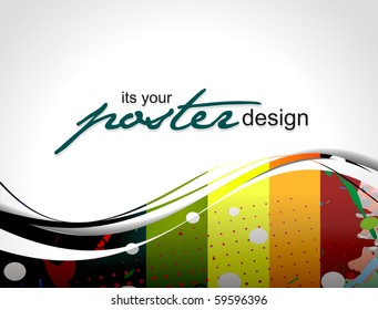 Abstract background with colorful design for text project used, vector illustration.