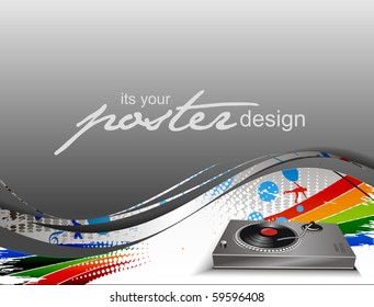 Abstract background with colorful design for text project used, vector illustration.