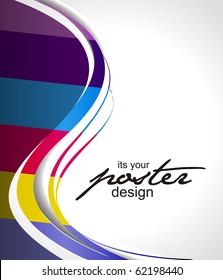 Abstract background with colorful design for text project used, vector illustration.