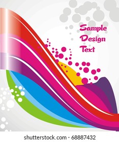 Abstract background with colorful design for text project used, vector illustration.
